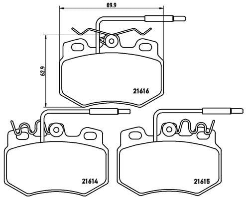 Citroen Ön Fren Balatası Low-Met BREMBO