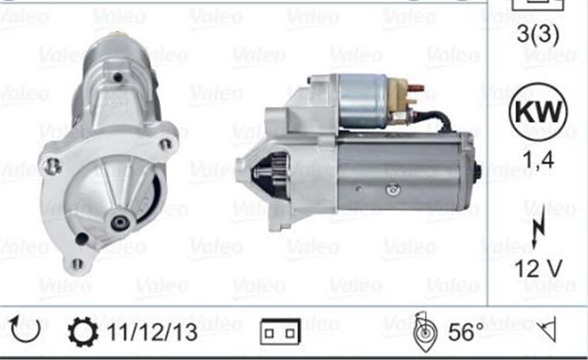 Peugeot Partner 206 Mars Motoru Valeo Dw8