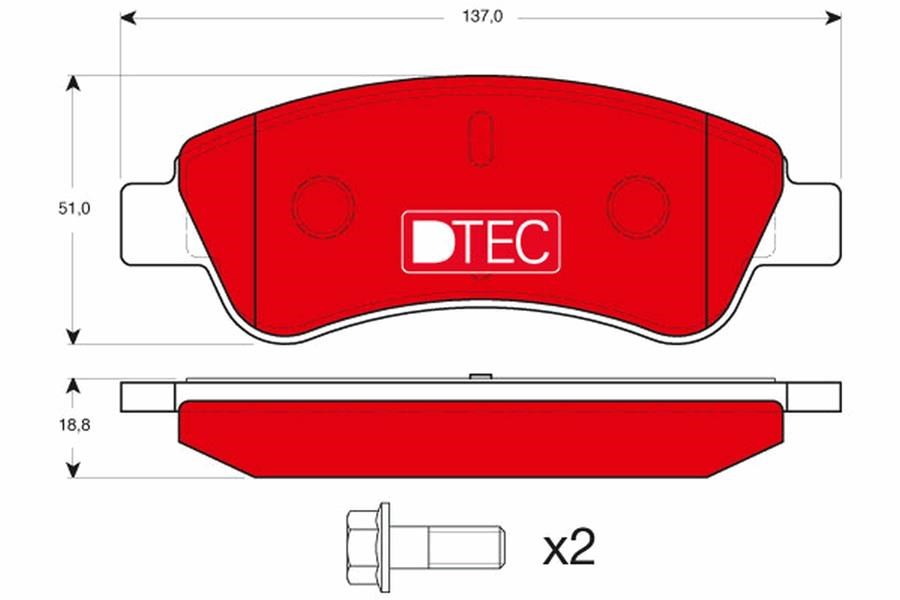 Citroen Berlingo Ön Aks Disk Balatası TRW