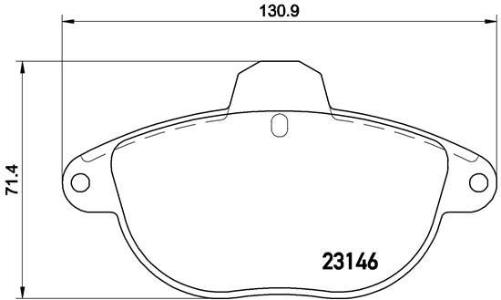 Citroen Ön Fren Balatası Low-Met BREMBO
