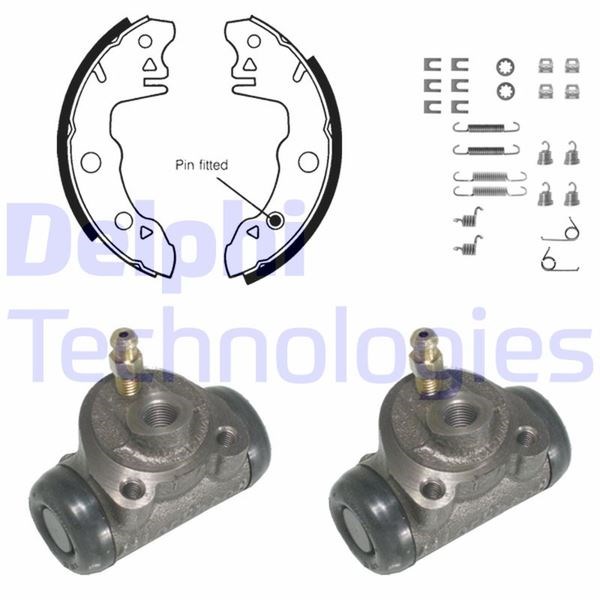 Citroen LN LNA Visa Peugeot 104 Arka Fren Pabuç Kiti DELPHI