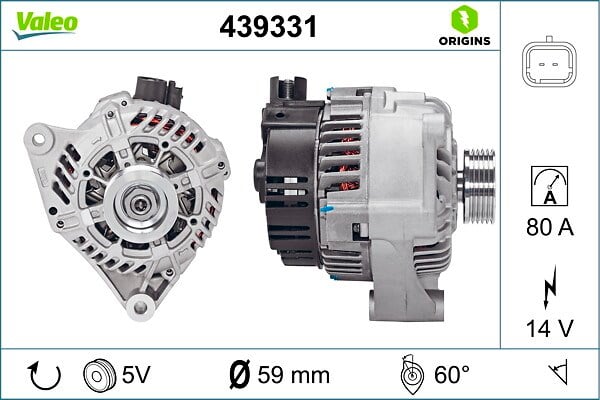 Citroen 106 Saxo 1.1L 1.4L 1.6L TU Motor Alternatör VALEO