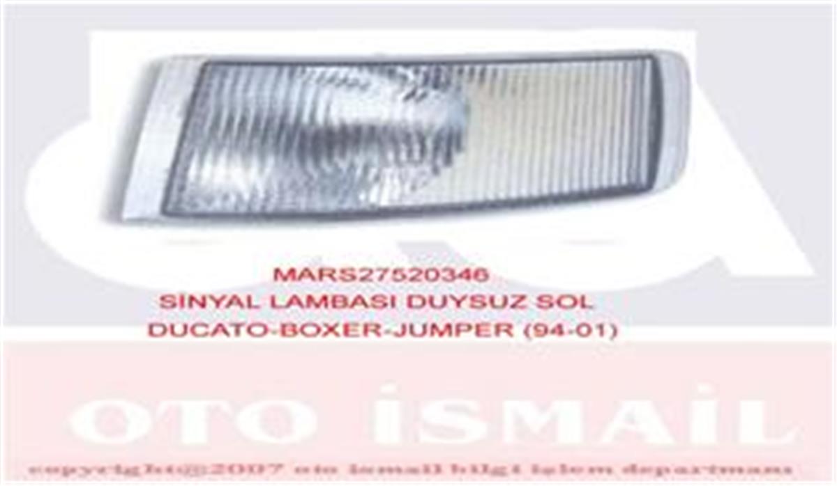Fiat Ducato Peugeot Boxer Citroen Jumper (94-01) Sinyal Lambası Sol 1303854080