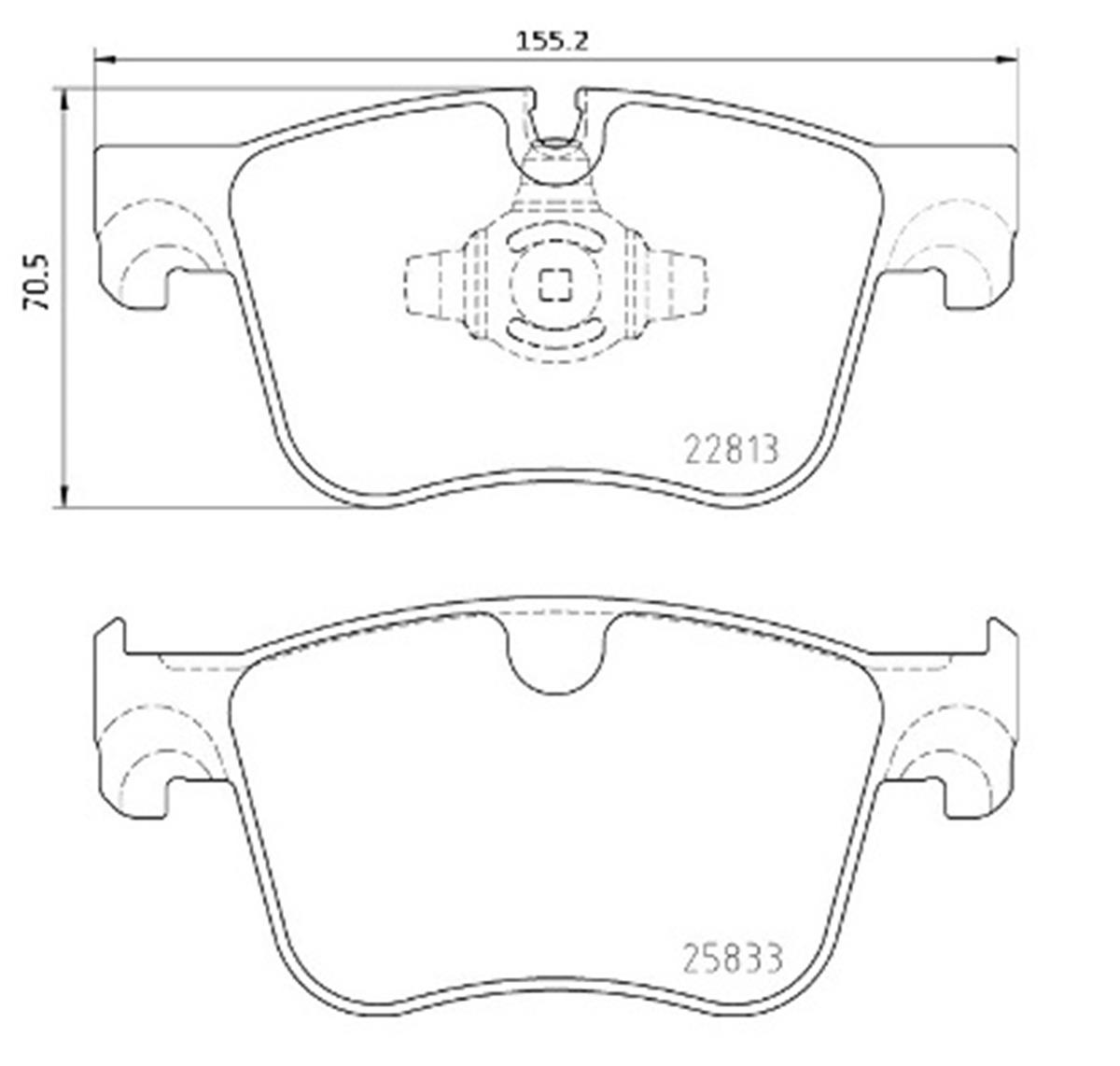 Citroen C4 Peugeot 308 Ön Fren Balatası 1609898580-1636925480-16781684