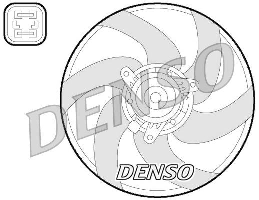 Citroen Berlingo MF Radyatör Fan Motoru DENSO