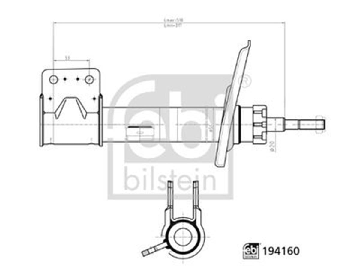 Partner Tepee Berlingo Ön Amortisör Sağ 520878-520880-520882-520884-52