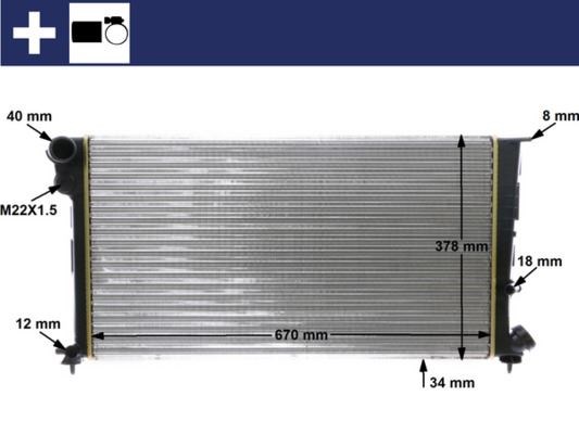 Citroen Peugeot Motor Su Radyatörü MAHLE
