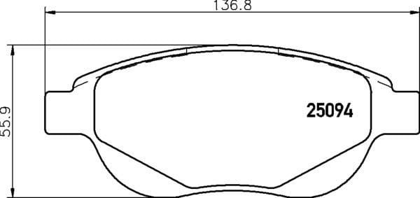 Citroen C4 Coupe Ön Fren Balatası BREMBO