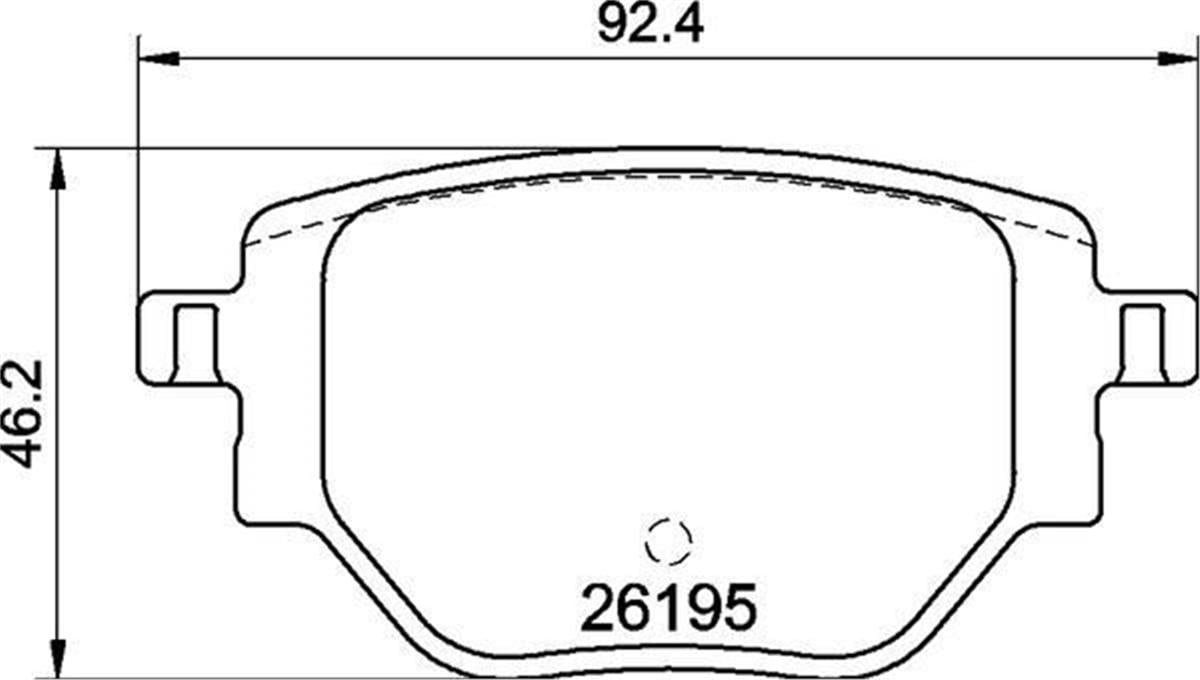 Opel Corsa F Citroen C4 Peugeot 2008 208 Arka Fren Balatası 1681449980-1664737180
