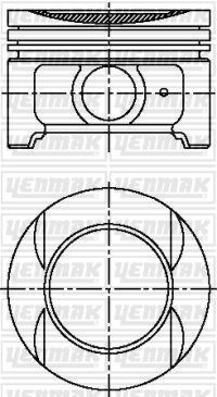 Citroen Xsara ZX Xantia Peugeot 306 1.8i 16V 406 1.8i 16V XU7 JP4 LFY Piston... YENMAK