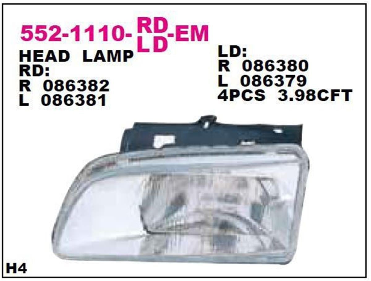 Berlingo (96-02) Sağ Far Depo 6205P6