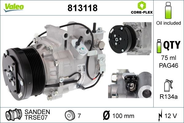 Honda Civic 1.6L 1.8L Klima Kompresörü VALEO