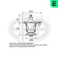 Honda Civic Accord Daihatsu Cuore Sirion Termostat 82C Contalı ERA-