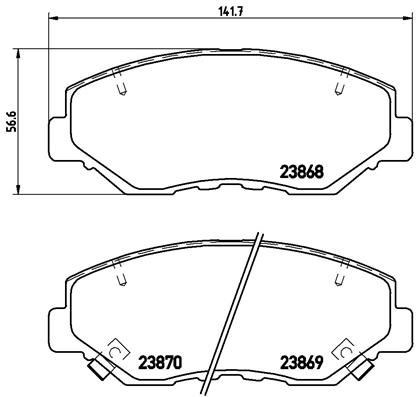 Honda Civic CR-V Ön Fren Balatası BREMBO