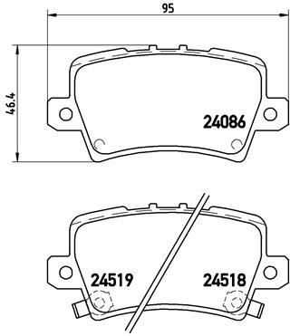 Honda Civic Arka Fren Balatası BREMBO