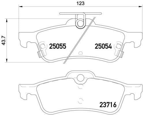 Honda Civic Arka Fren Balatası Sedan BREMBO