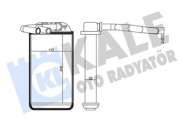 Honda Civic Kalorifer Radyatörü Alüminyum KALE-RADYATOR