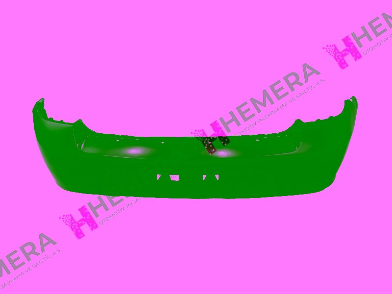 Renault Clio Arka Mat Siyah Tampon PULO