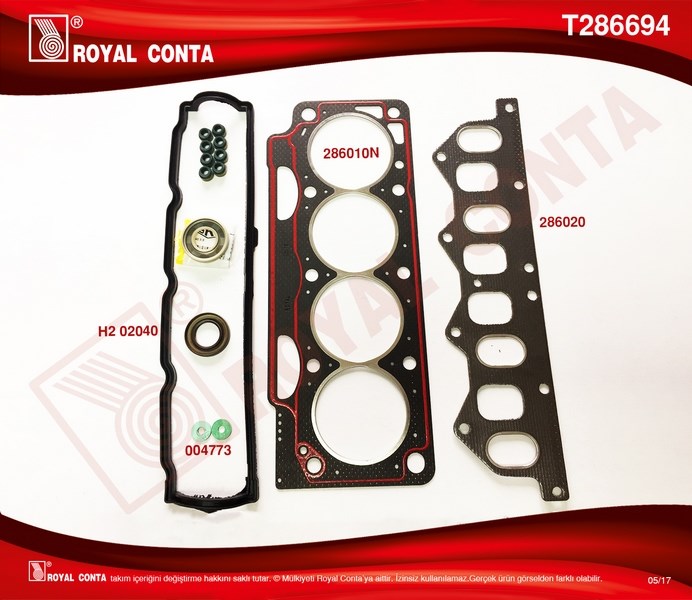 Renault Clio Laguna Megane 1.8 2.0 Üst Takım Conta Keçeli ROYAL