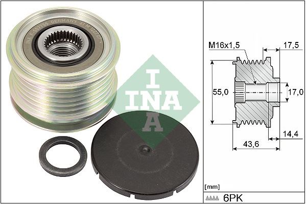 Renault Clio 2 Megane Kangoo Scenic Alternatör Kasnağı INA