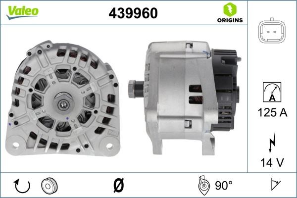 Renault Clio Symbol Kangoo Laguna Logan Sandero Alternatör 14V 120A VALEO