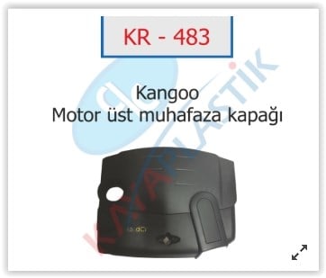 Renault Clio 2 Kangoo 2 Dacia Logan Sandero Motor Üst Koruma Kapağı KAYA