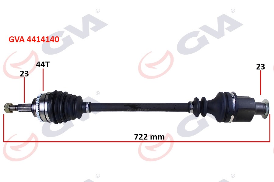 Renault Clio 2 Komple Aks Sağ ABS'li Kalın Freze GVA