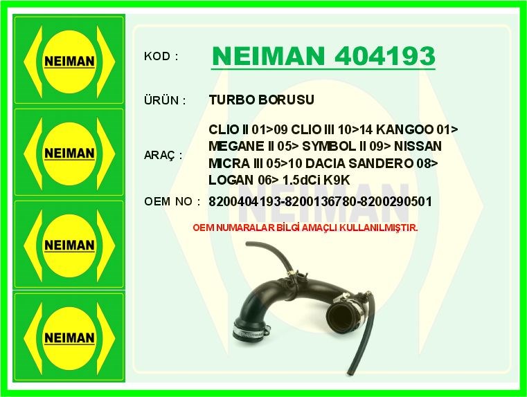 Renault Clio 2 Turbo Borusu BESCHER
