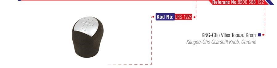Renault Clio 2 Vites Topuzu Krom URS