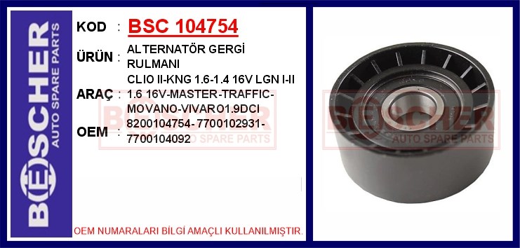 Renault Clio 2 Kangoo Laguna 1 Laguna 2 Master 2 Trafic 2 Opel Movano Vivaro... BESCHER