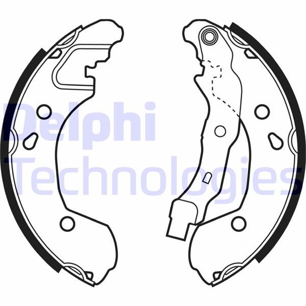 Renault Clio 3 Modus Nissan Micra 3 Note Arka Pabucu Balata DELPHI