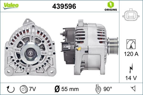 Renault Clio III Modus Clio IV Alternatör 14V 120A [1.2 16V D4F] VALEO