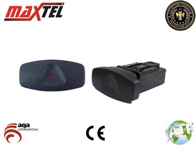 Renault Clio III Dörtlü Flaşer Anahtarı 8 Pin MAXTEL