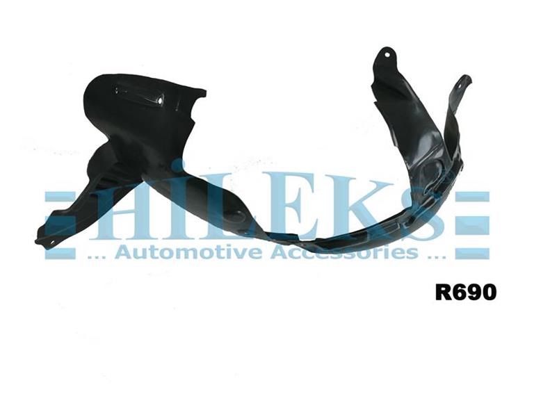 Renault Clio III Symbol Ön İç Sol PVC Çamurluk Davlumbazı HILEKS