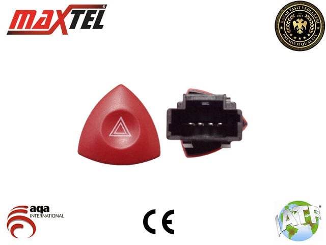 Renault Clio III Dörtlü Flaşer Anahtarı 4 Pin MAXTEL