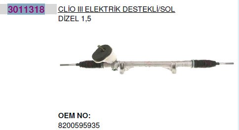 Renault Clio III Modus Nissan Micra III Direksiyon Kutusu Elektrikli... HEMA