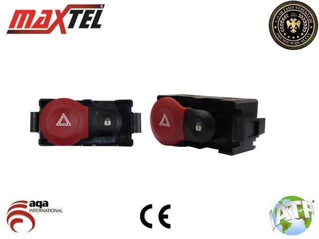 Renault Clio III Dörtlü Flaşer Anahtarı 6 Pin MAXTEL