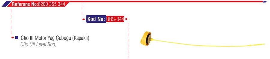 Renault Clio III Motor Yağ Kapağı Çubuğu URS