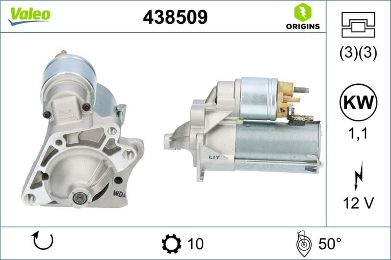Renault Clio 3 Marş Motoru 12V 1.1KW VALEO