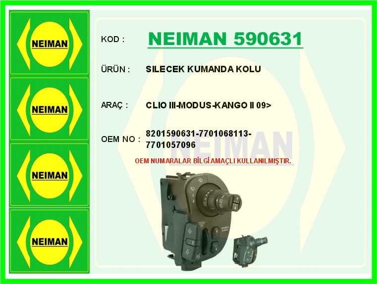 Renault Clio 3 Modus Kangoo Silecek Kumanda Kolu BESCHER