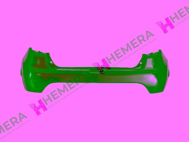 Renault Clio IV Arka Sensörsüz Siyah Tampon PULO