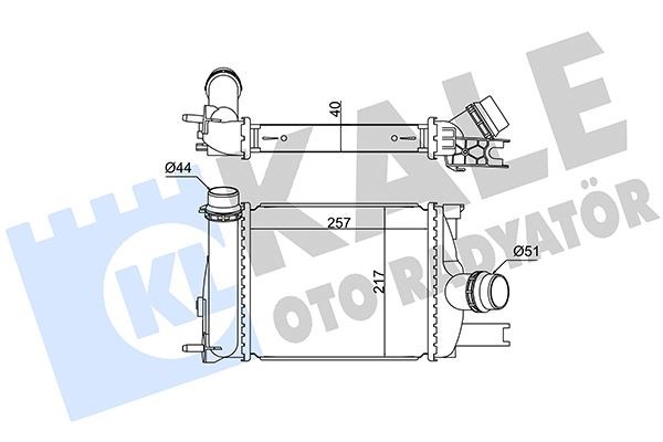 Renault Clio 4 Turbo Radyatörü Intercooler KALE-RADYATOR