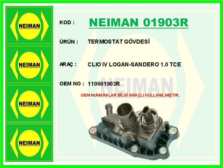Renault Clio 4 Termostat Gövdesi 1.0 TCE BESCHER