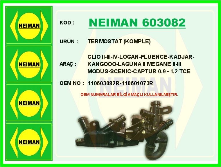 Renault Clio 4 Captur 0.9 TCe Termostat 89 C BESCHER