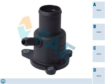 Renault Clio Kangoo Megane Dacia Logan Termostat Yuvası 1.4-1.6 Plastik FAE
