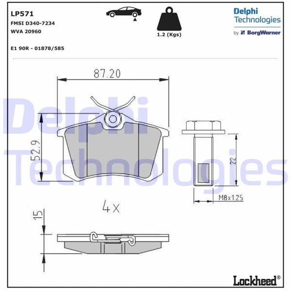 Renault Clio Kangoo Laguna Fluence Megane Citroen Berlingo C2 C3 C4 DS4... DELPHI