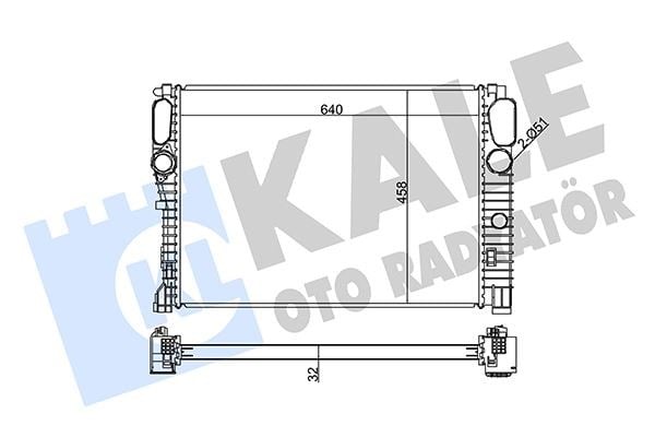 Mercedes C219 W211 S211 Motor Su Radyatörü KALE-RADYATOR