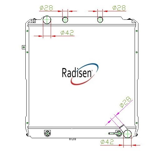 Toyota Coaster Radyatör RADISEN