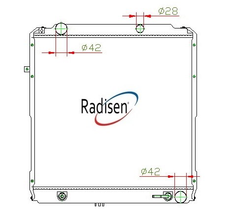 Toyota Coaster Radyatör RADISEN