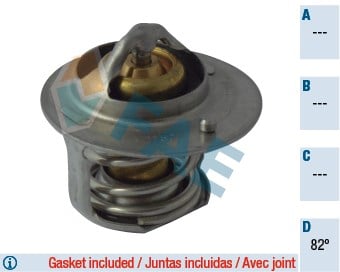 Mitsubishi Colt Lancer Smart Forfour Termostat 82 C FAE
